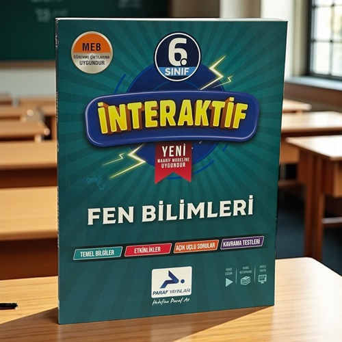 6. Sınıf İnteraktif Fen Bilimleri Soru Kütüphanesi Paraf Yayınları