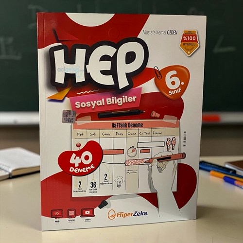 6. Sınıf Hep Sosyal Bilgiler 40 Haftalık Deneme Hiper Zeka Yayınları
