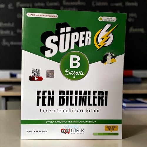 6. Sınıf Fen Bilimleri Süper B Beceri Temelli Soru Kitabı Nitelik Yayınları