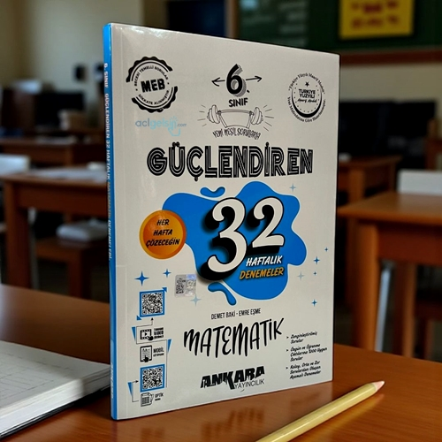 6. Sınıf Matematik 32 Haftalık Kazanım Denemeleri Ankara Yayınları