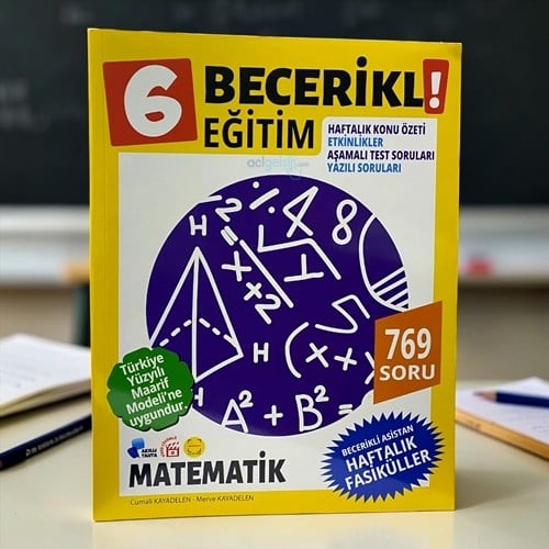 6.sınıf Becerikli Eğitim Matematik Asistan Haftalık Fasiküller (toplam 37 Föy) Fenomen
