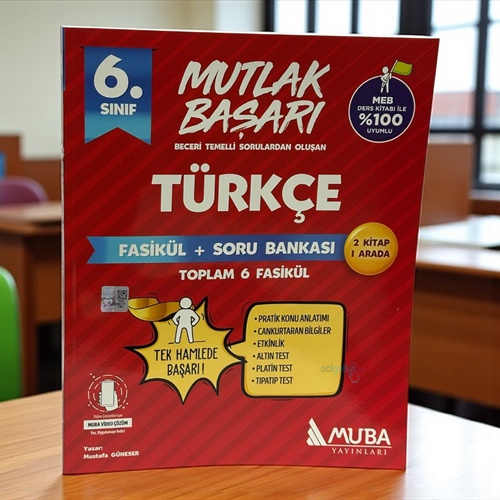 6. Sınıf Türkçe Fasikül Soru Bankası Muba Yayınları