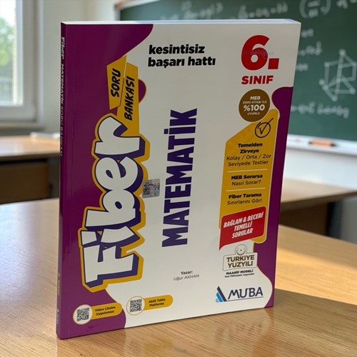 6. Sınıf Matematik Fiber Soru Bankası Muba Yayınları