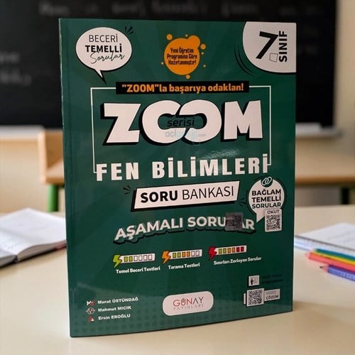 7. Sınıf Zoom Serisi Fen Bilimleri Soru Bankası Günay Yayınları