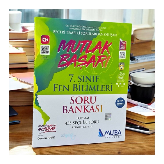 7.sınıf Mutlak Başarı Fen Bilimleri Soru Bankası Muba Yayınları