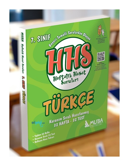 7.sınıf Türkçe Haftalık Hasat Soruları Muba Yayınları