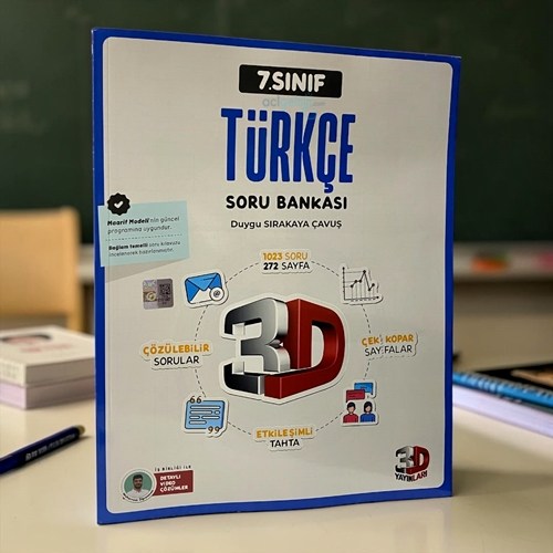 7.sınıf Türkçe Soru Bankası 3d Yayınları