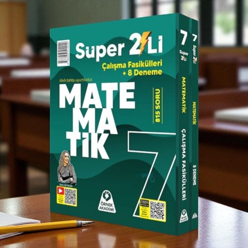 7. Sınıf Süper İkili Matematik Seti Örnek Akademi Yayınları
