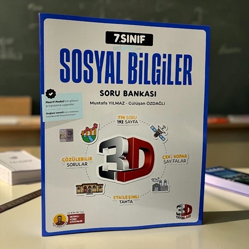 7.sınıf Sosyal Bilgiler Soru Bankası 3d Yayınları