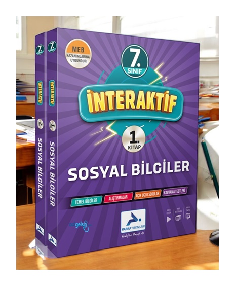 7. Sınıf İnteraktif Sosyal Bilgiler Soru Bankası Paraf Yayınları