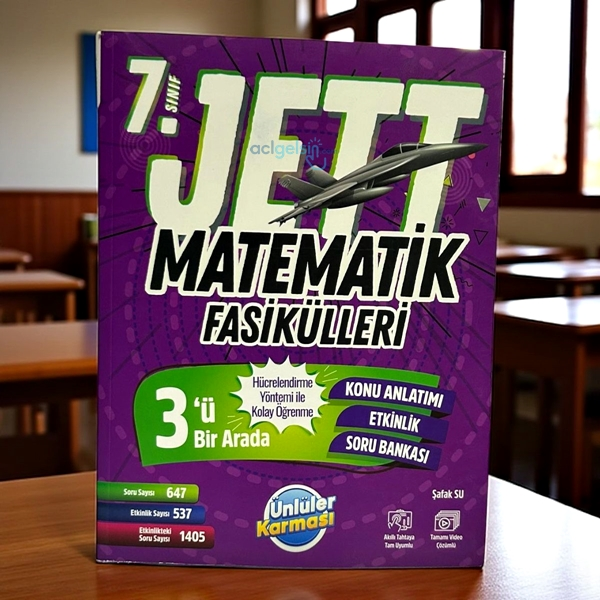 7. Sınıf Matematik Jett Soru Fasikülleri Ünlüler Karması Yayınları
