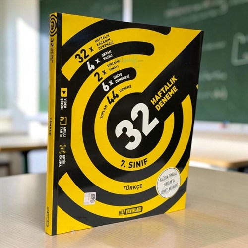 7.sınıf Türkçe 32 Haftalık Kazanım Denemeleri Hız Yayınları