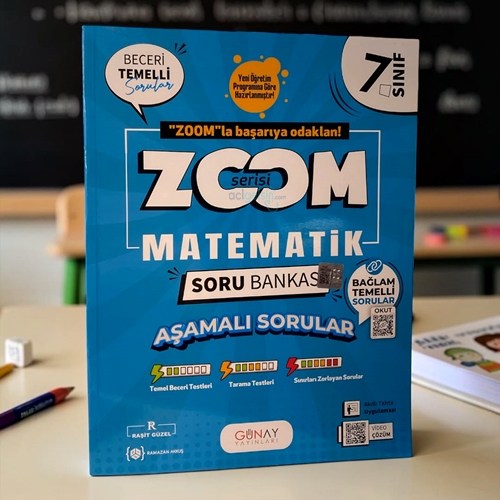 7. Sınıf Zoom Serisi Matematik Soru Bankası Günay Yayınları