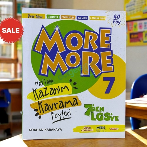7.sınıf More & More Haftalık Kazanım Kavrama Föyleri (40 Föy)