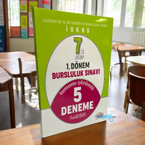 7. Sınıf 1. Dönem Bursluluk Sınavı Tamamı Çözümlü 5 Deneme Editör Yayınları