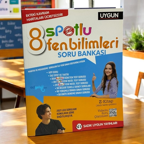 8.sınıf Fen Bilimleri Spotlu Soru Bankası Sadık Uygun Yayınları