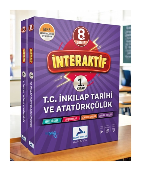 8. Sınıf İnteraktif İnkılap Tarihi Soru Bankası Paraf Yayınları