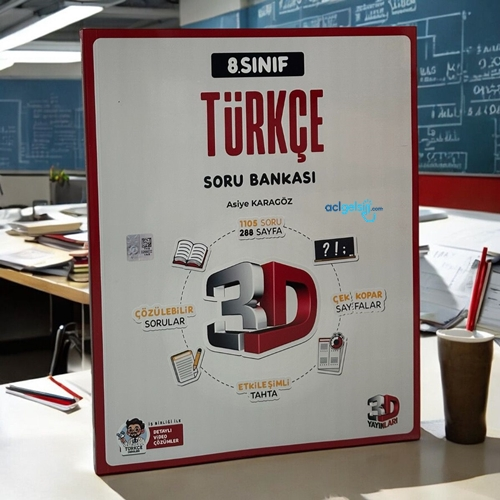 8. Sınıf Türkçe Soru Bankası 3d Yayınları