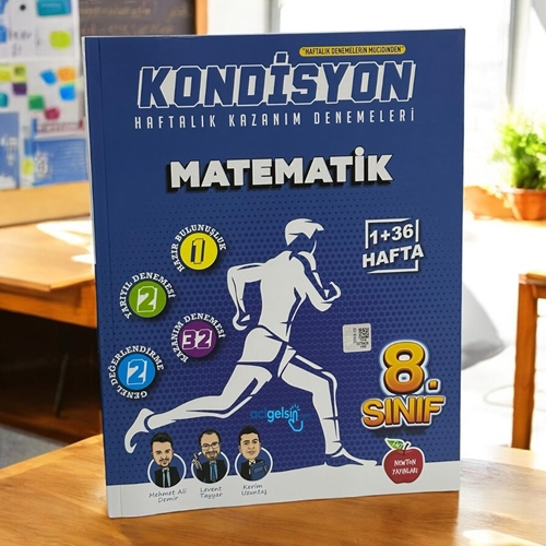 8.sınıf Kondisyon + Matematik Denemesi 37 Hafta Newton Yayınları