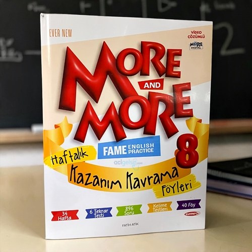8.sınıf More & More Haftalık Kazanım Kavrama Föyleri (40 Föy)