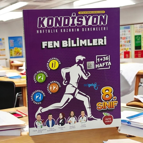 8.sınıf Kondisyon + Fen Bilimleri Denemesi 37 Hafta Newton Yayınları
