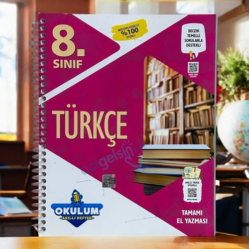 8.sınıf Türkçe Okulum Akıllı Defter Murat Yayınları