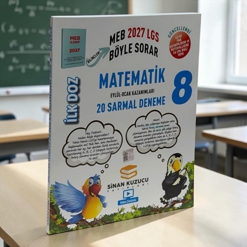 8.sınıf İlk Doz Matematik Sarmal Deneme Sinan Kuzucu Yayınları