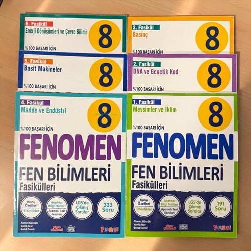 8.sınıf Fen Bilimleri 6 Kitap Fasikül Fenomen Yayınları