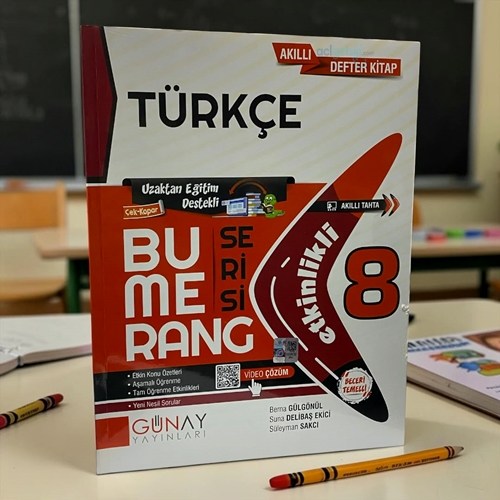 8. Sınıf Türkçe Etkinlikli Bumerang Serisi Günay Yayınları