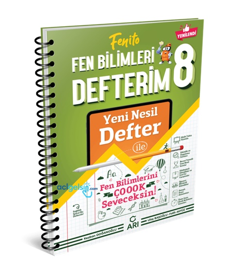 8. Sınıf Fenito Fen Bilimleri Defterim Arı Yayınları