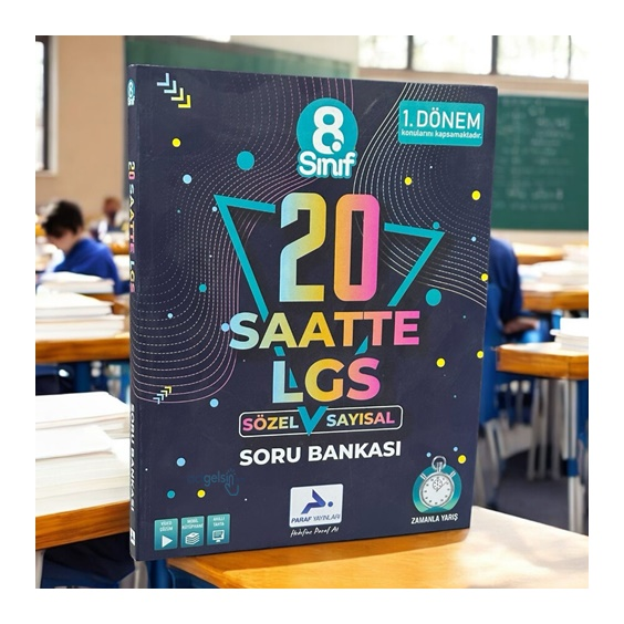 8. Sınıf 20 Saatte Lgs Soru Bankası 1.dönem Paraf Yayınları