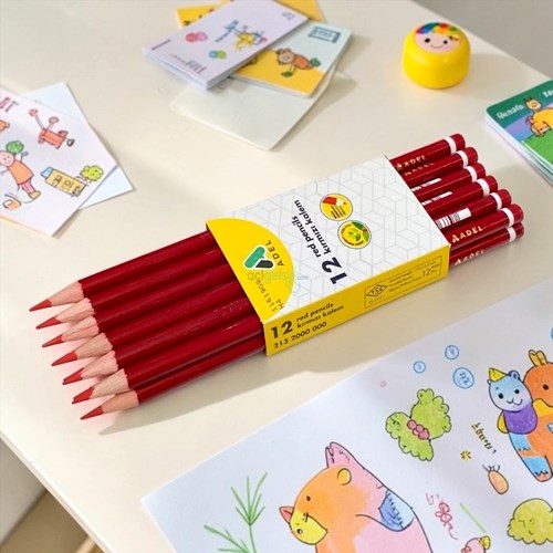 Adel Kopya Kalemi Kırmızı 12li Paket