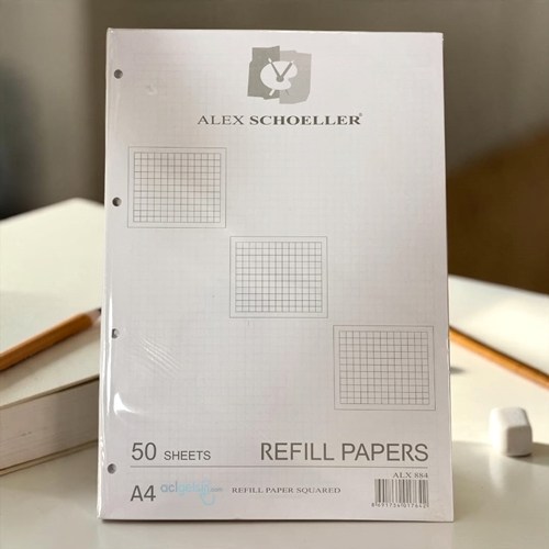 Alex Kolej Yedek A4 Kareli Beyaz 50 Yaprak