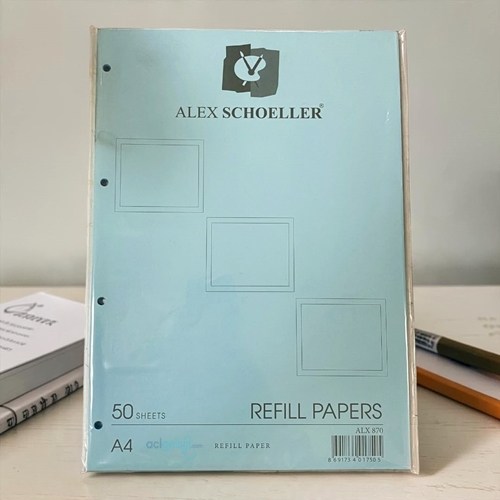 Alex Kolej Yedekler Mavi Renkli Düz A4 50 Yaprak