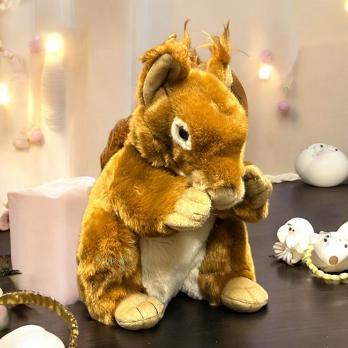 Animals World Floppy Peluş Sincap Kukla