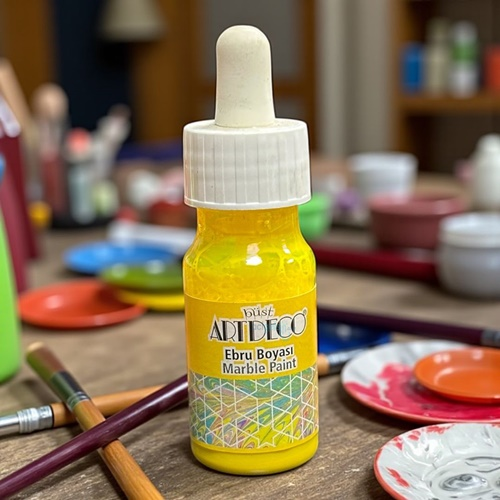 Artdeco Hazır Ebru Boyası 30ml 01 Sarı-yellow