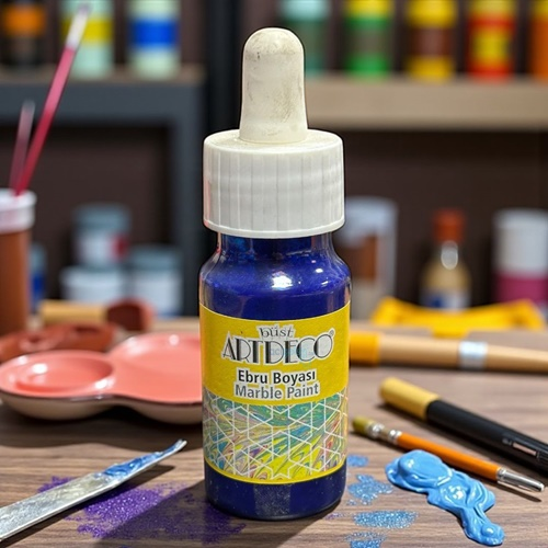 Artdeco Hazır Ebru Boyası 30ml 06 Lahor Çiviti-lohore Blue