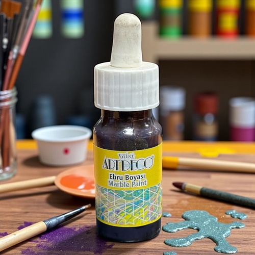 Artdeco Hazır Ebru Boyası 30ml 15 Kahverengi-brown