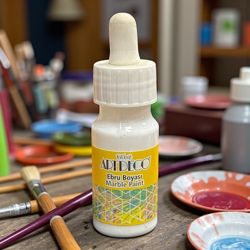 Artdeco Hazır Ebru Boyası 30ml 19 Beyaz-white