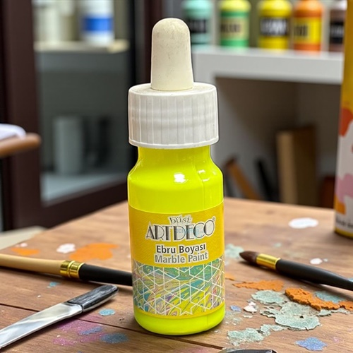 Artdeco Hazır Ebru Boyası 30ml 91 Neon Sarı-neon Yellow