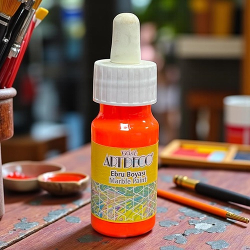 Artdeco Hazır Ebru Boyası 30ml 92 Neon Turuncu-neon Orange