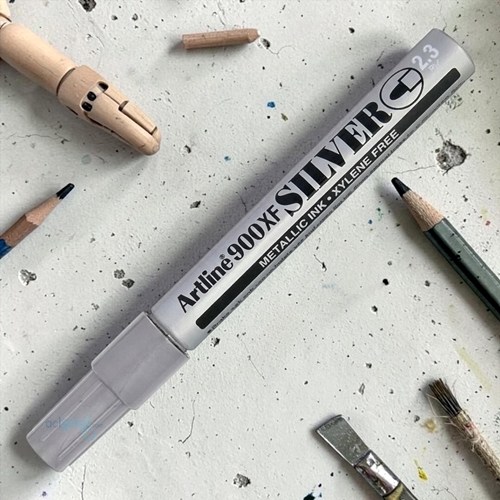 Artline 900xf Yaldizli Markör Gümüş 2.3 Mm
