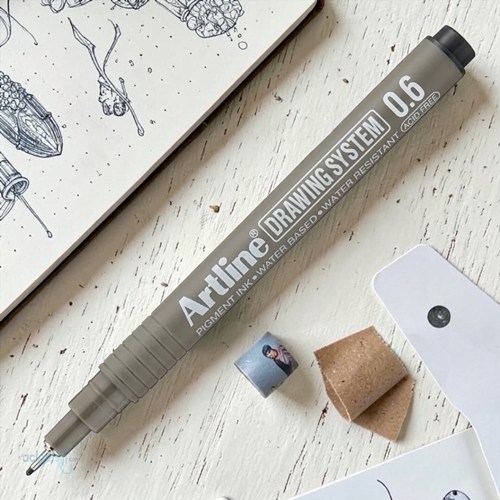 Artline Drawing System Teknik Çizim Kalemi 0.6 Siyah