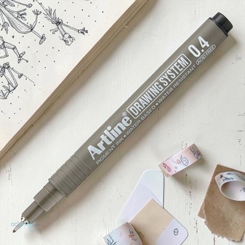 Artline Drawing System Teknik Çizim Kalemi 0.4 Siyah