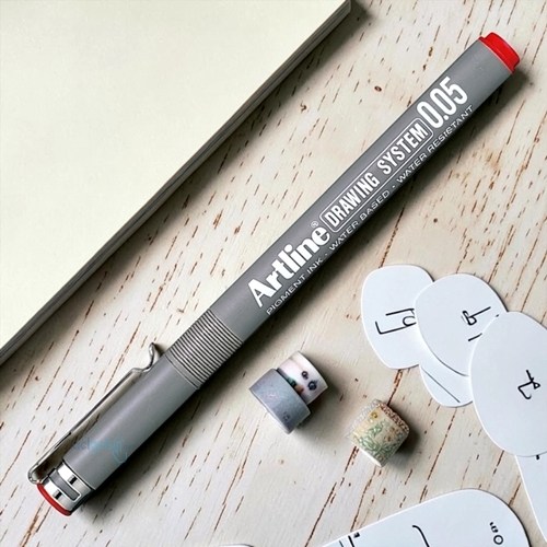 Artline Drawing System Teknik Çizim Kalemi 0.05 Kırmızı