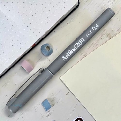 Artline Fine Yazı Kalemi 0.4mm Keçe Uçlu Gri