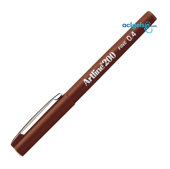 Artline Fine Yazı Kalemi 0.4mm Keçe Uçlu Kahverengi