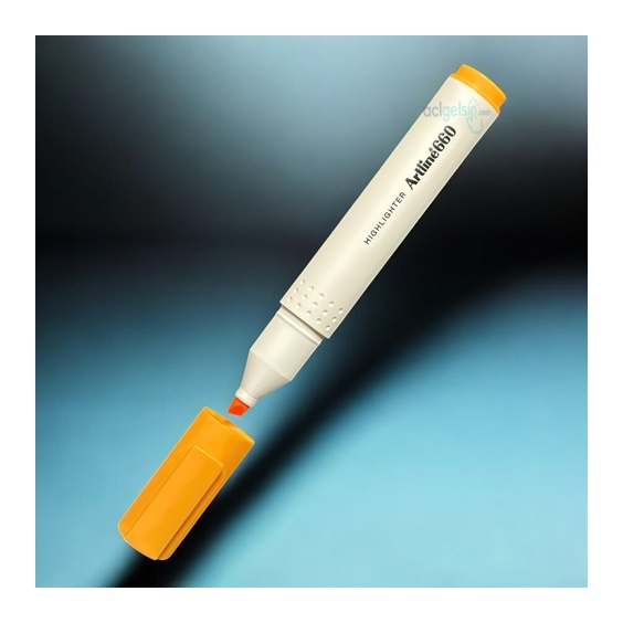 Artline Fosforlu Kalem Kesik Uç 1.0-4mm Pastel Turuncu