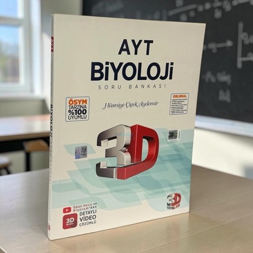 Ayt Biyoloji Tamamı Video Çözümlü Soru Bankası 3d Yayınları