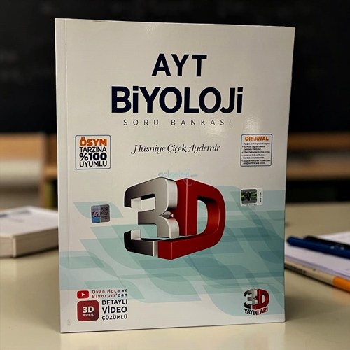 Ayt Biyoloji Tamamı Video Çözümlü Soru Bankası 3d Yayınları